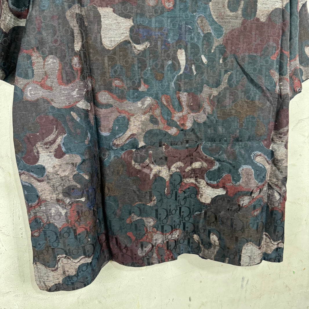 Dior  Silk Monogram Camo Shirt