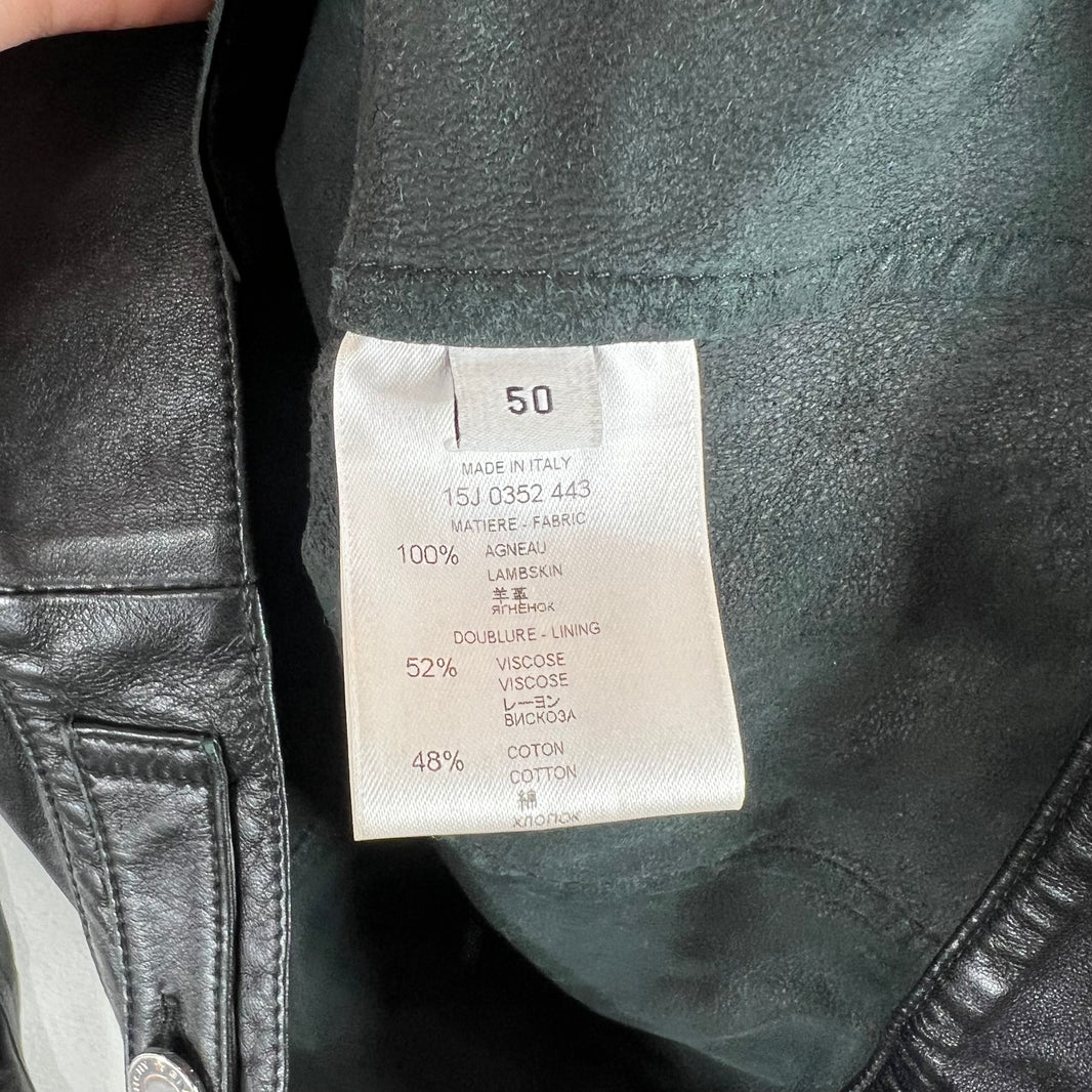 Givenchy Lambskin Strap Trucker Jacket