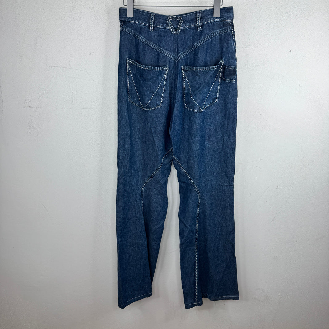 Bottega Veneta Salon 1 Contrast Stitch Pants