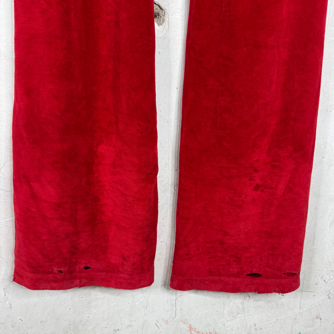 Balenciaga Velvet Distressed Sweatpants