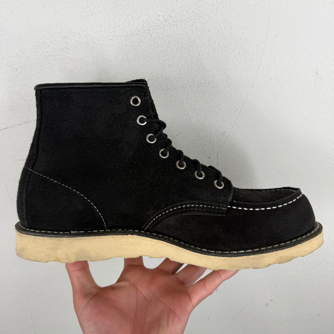 Redwing Black Suede Moc Lace Boot