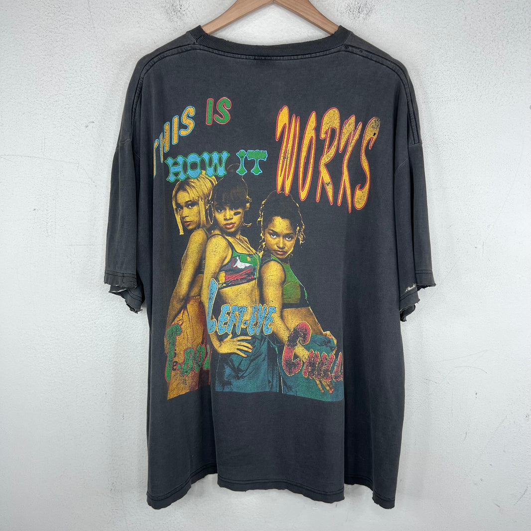Vintage Smoked TLC This is How It Works Rap T-Shirt