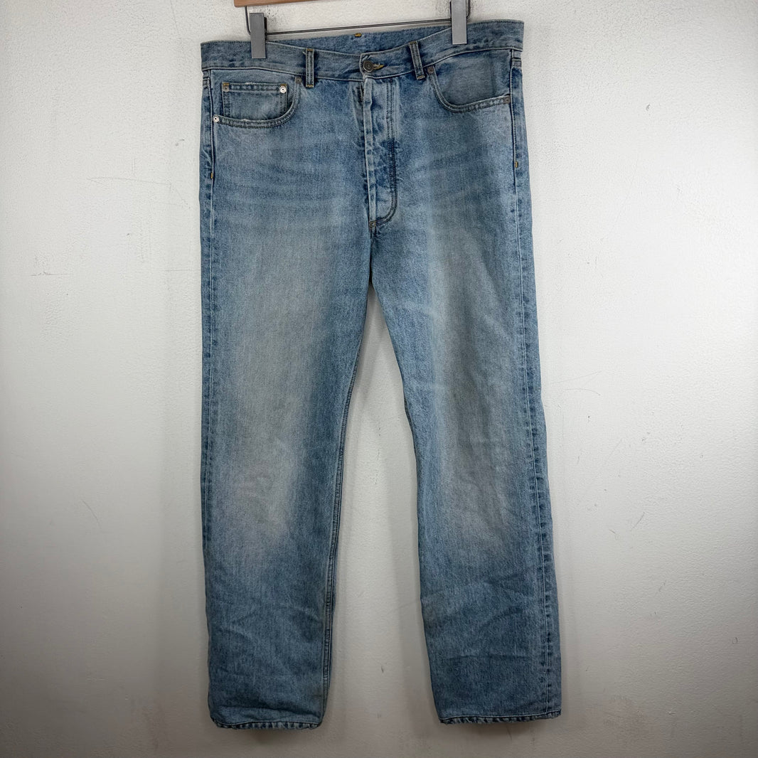 Margiela Light Blue Wash Straight Jeans