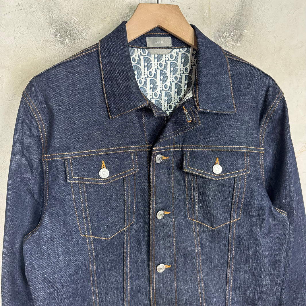 Dior Oblique Monogram Lined Denim Jacket