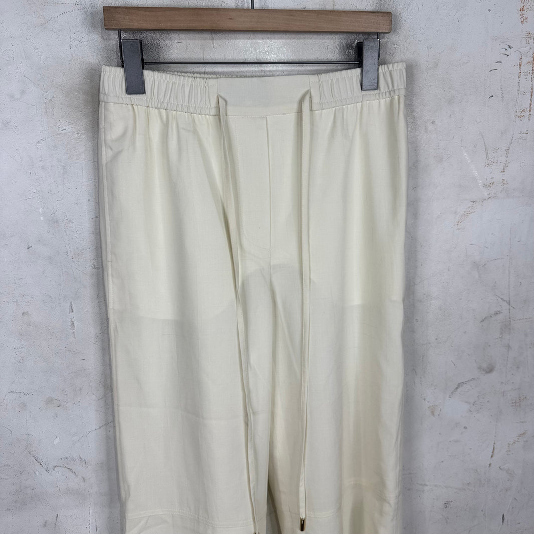 Louis Vuitton Wool Cream Pants