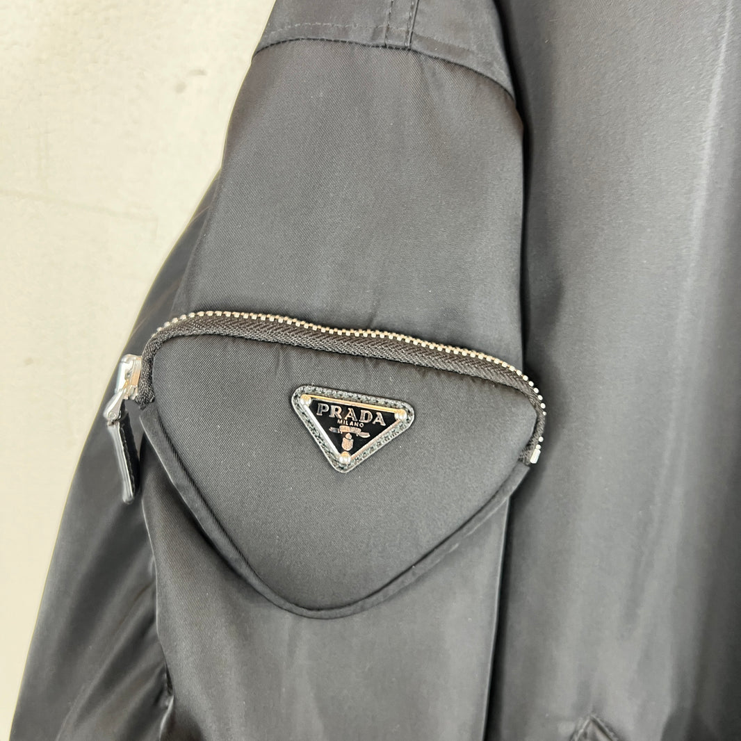 Prada Red Knit Puffer Jacket