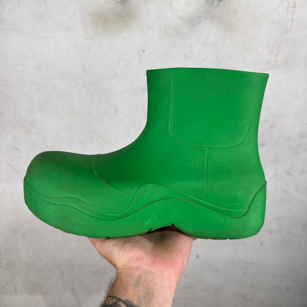 Bottega Veneta Green Rubber Puddle Boots
