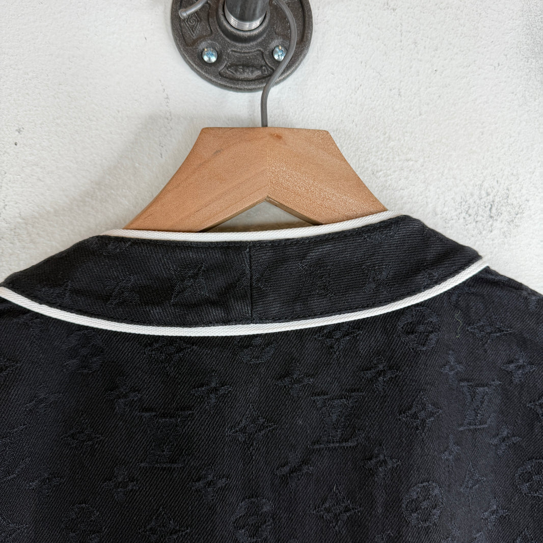 Louis Vuitton Black Monogram Baseball Jersey