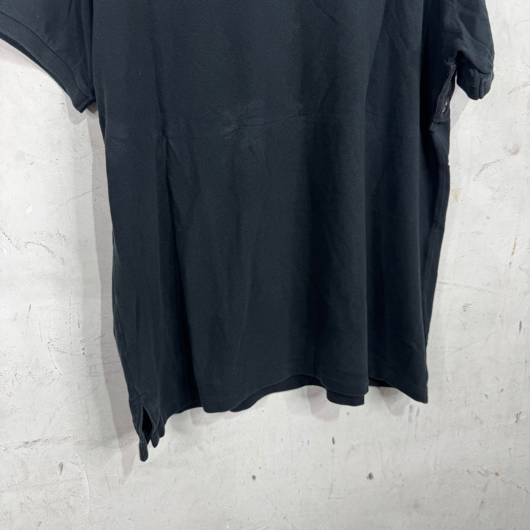 Ralph Lauren Tonal Black Diagnal Pony Polo