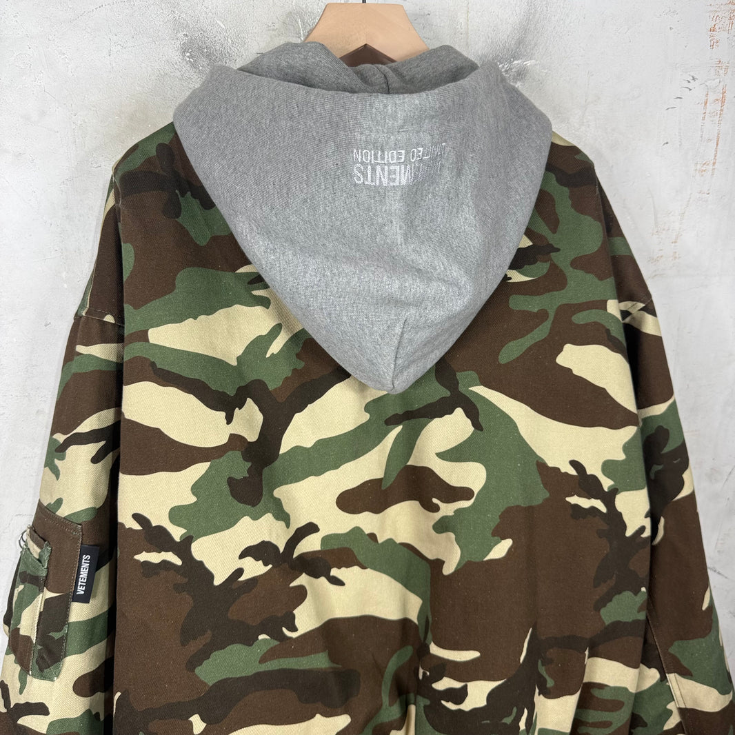 Vetements x Alpha Industries Camo Bomber