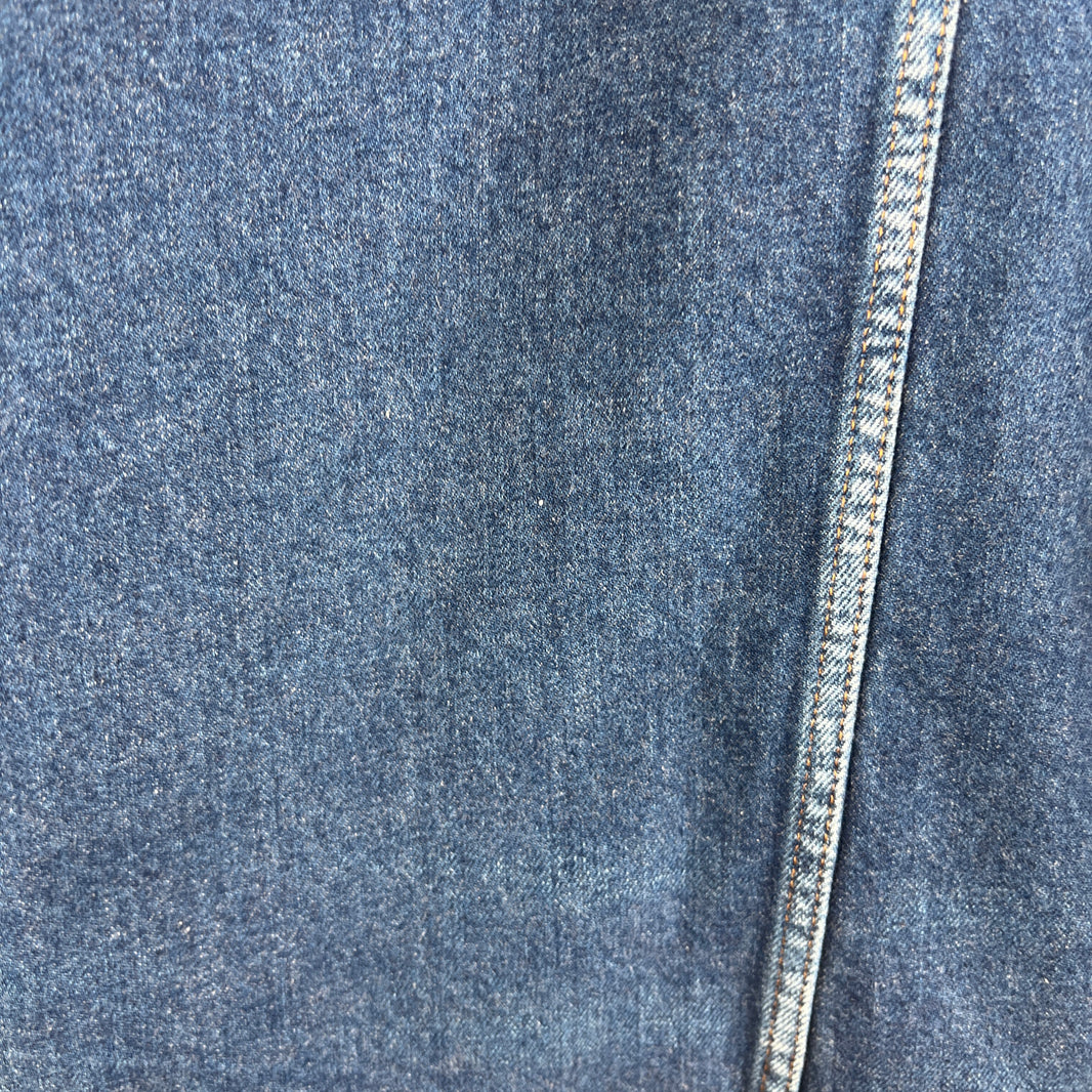 Balenciaga Blue/Green Twinset Hooded Denim Jacket