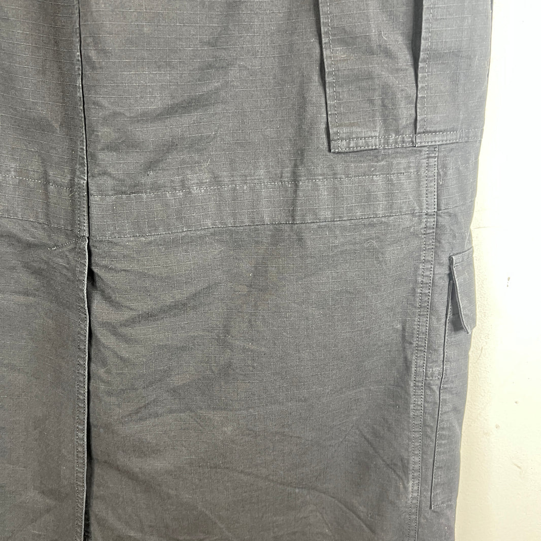 Balenciaga Black Ripstop Baggy Apron Cargo Pants