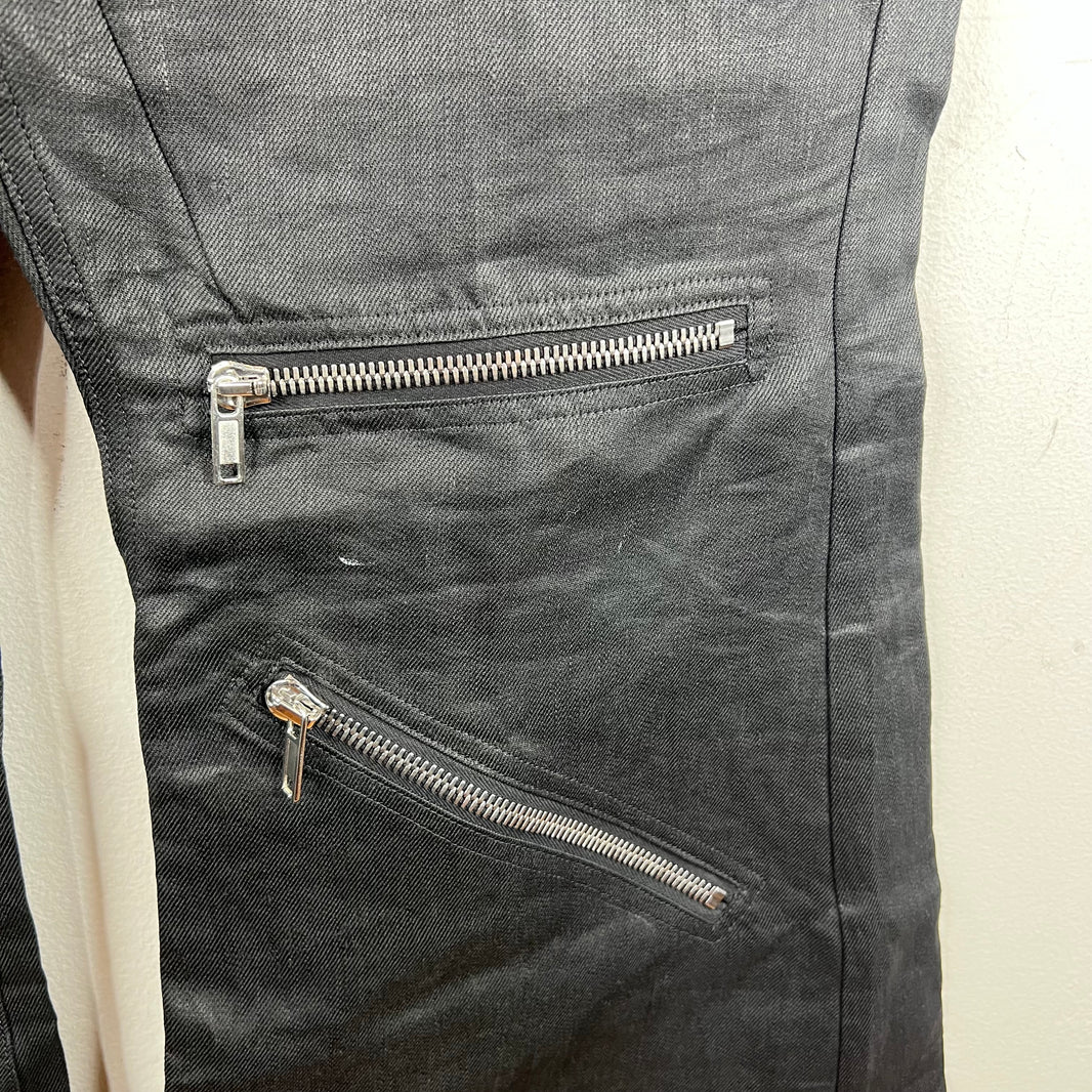 Rick Owens Linen Bolan Zipper Pants