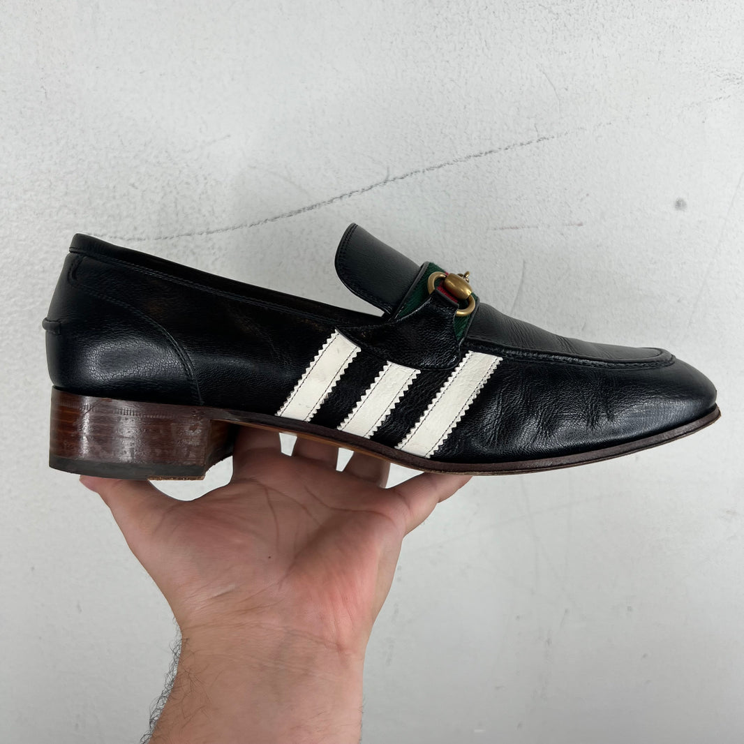 Gucci Adidas Horsebit Loafers