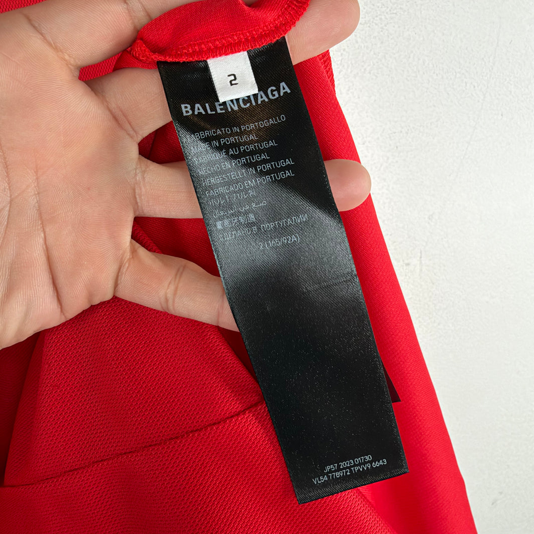 Balenciaga Red Soccer L/S Jersey