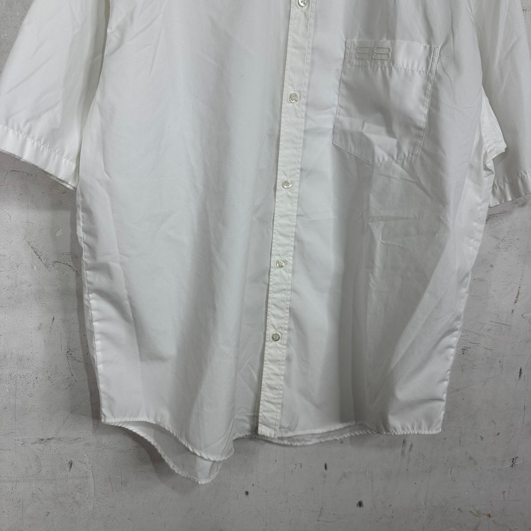 Balenciaga White BB S/S Buttoned Shirt