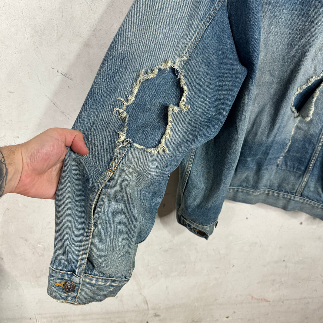 Balenciaga Distressed Skater Denim Jacket