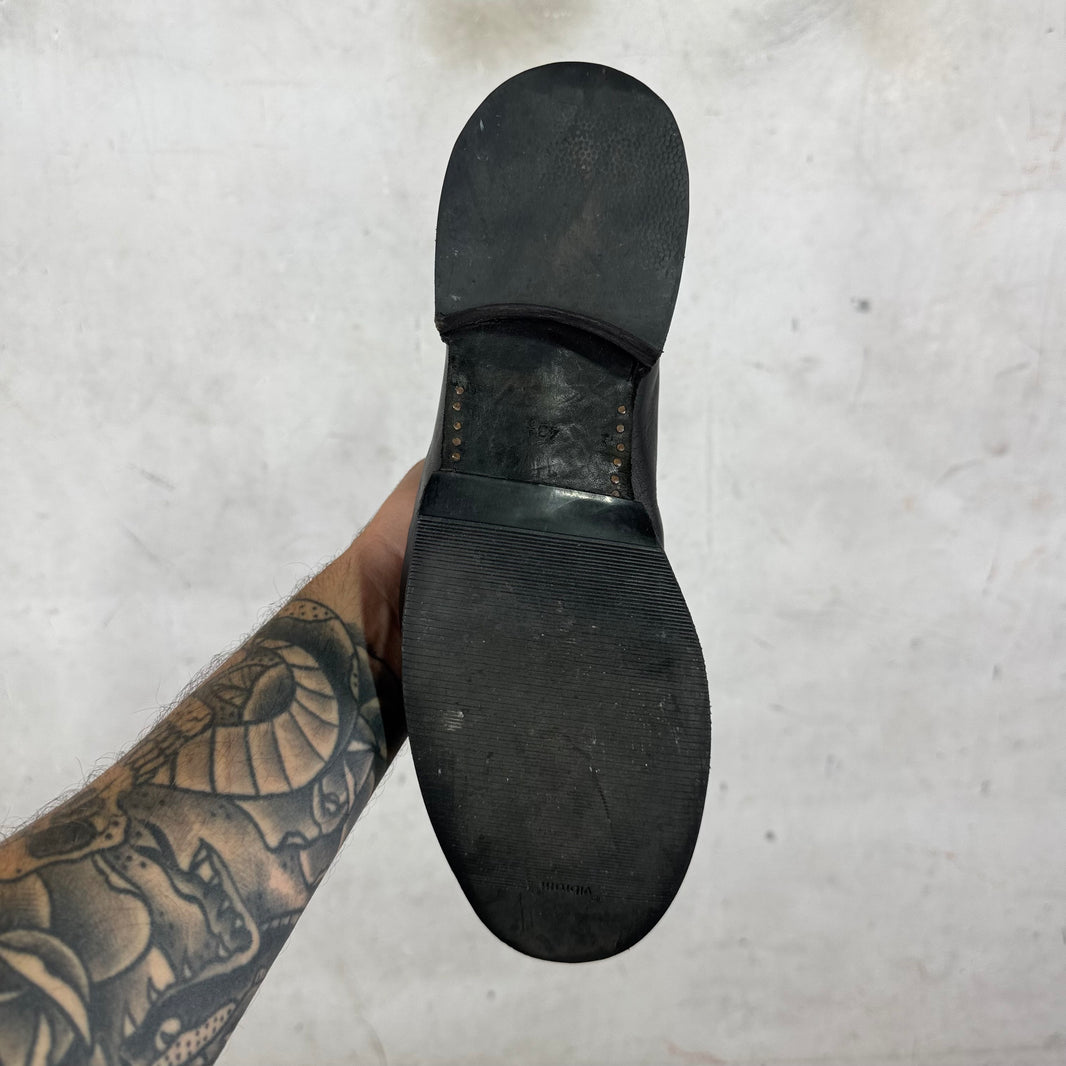 Guidi Black Leather Back Zip Boots