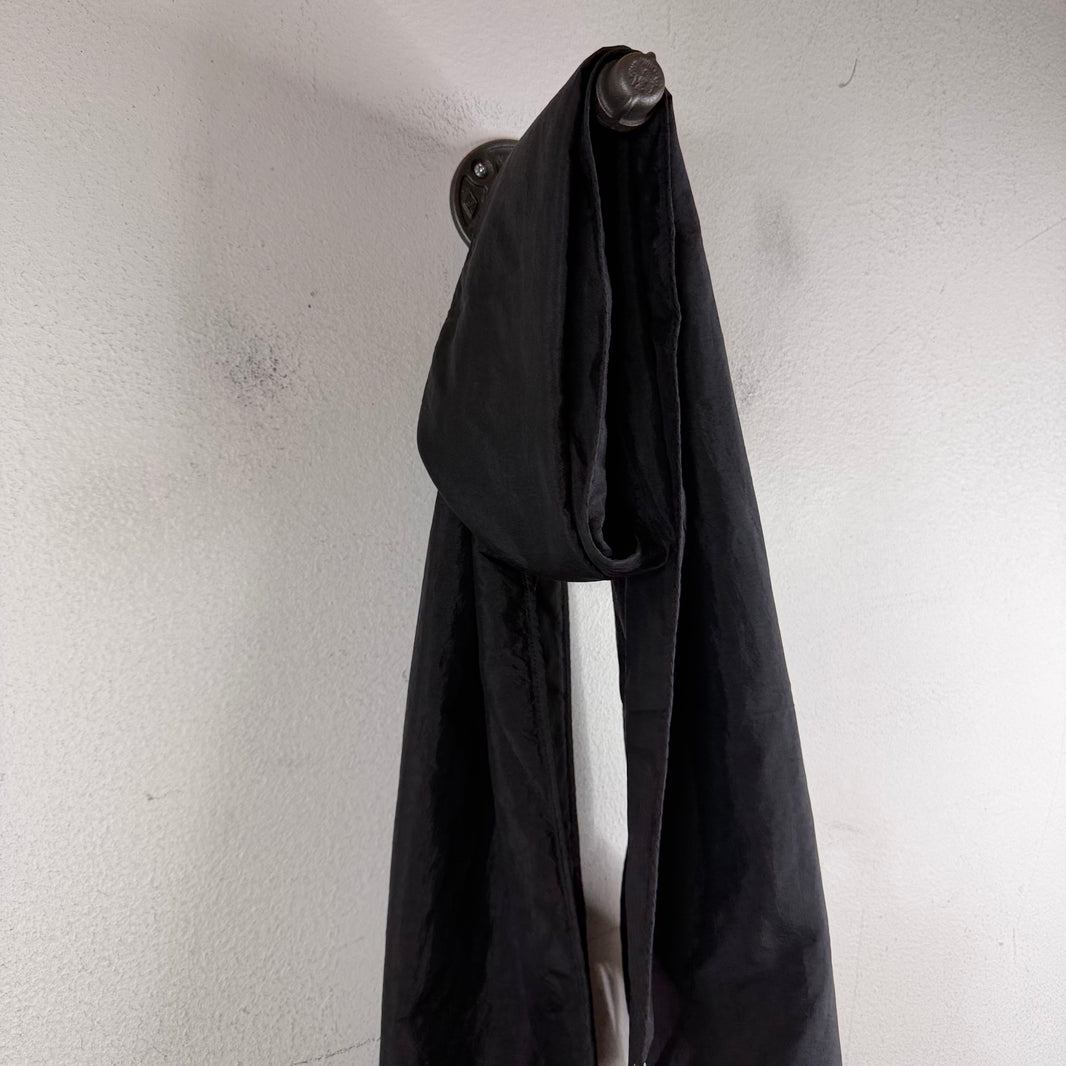 Jil Sander Black Nylon Scarf