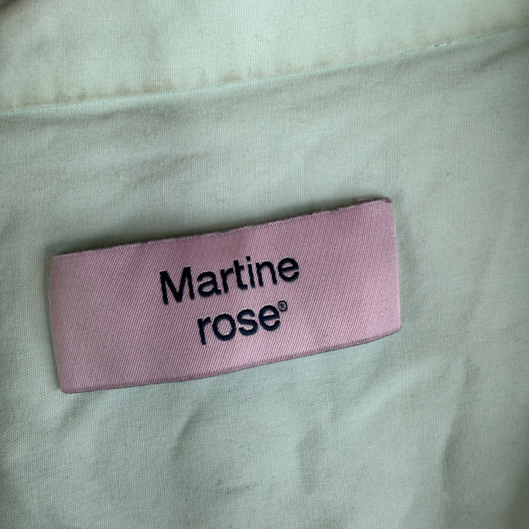 Martine Rose AW Collection Mint Viscose Button Up Shirt