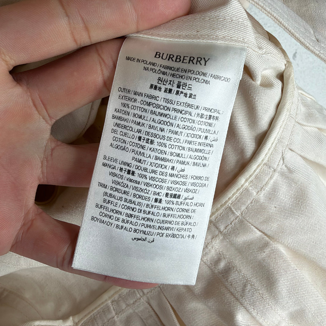 Burberry White Trench Coat
