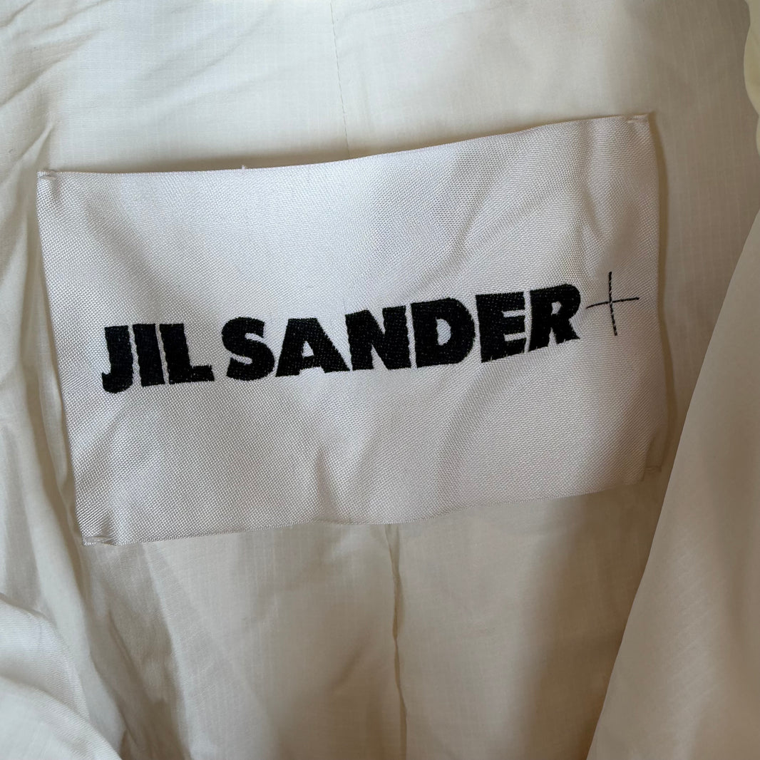 Jil Sander Cream Zip Puffer Jacket