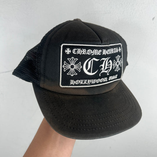 Chrome Hearts Smoked Hollywood Patch Trucker Hat