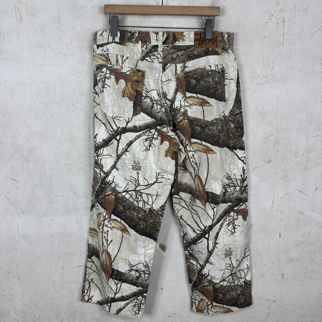 Stussy White Realtree Big Ol Jeans