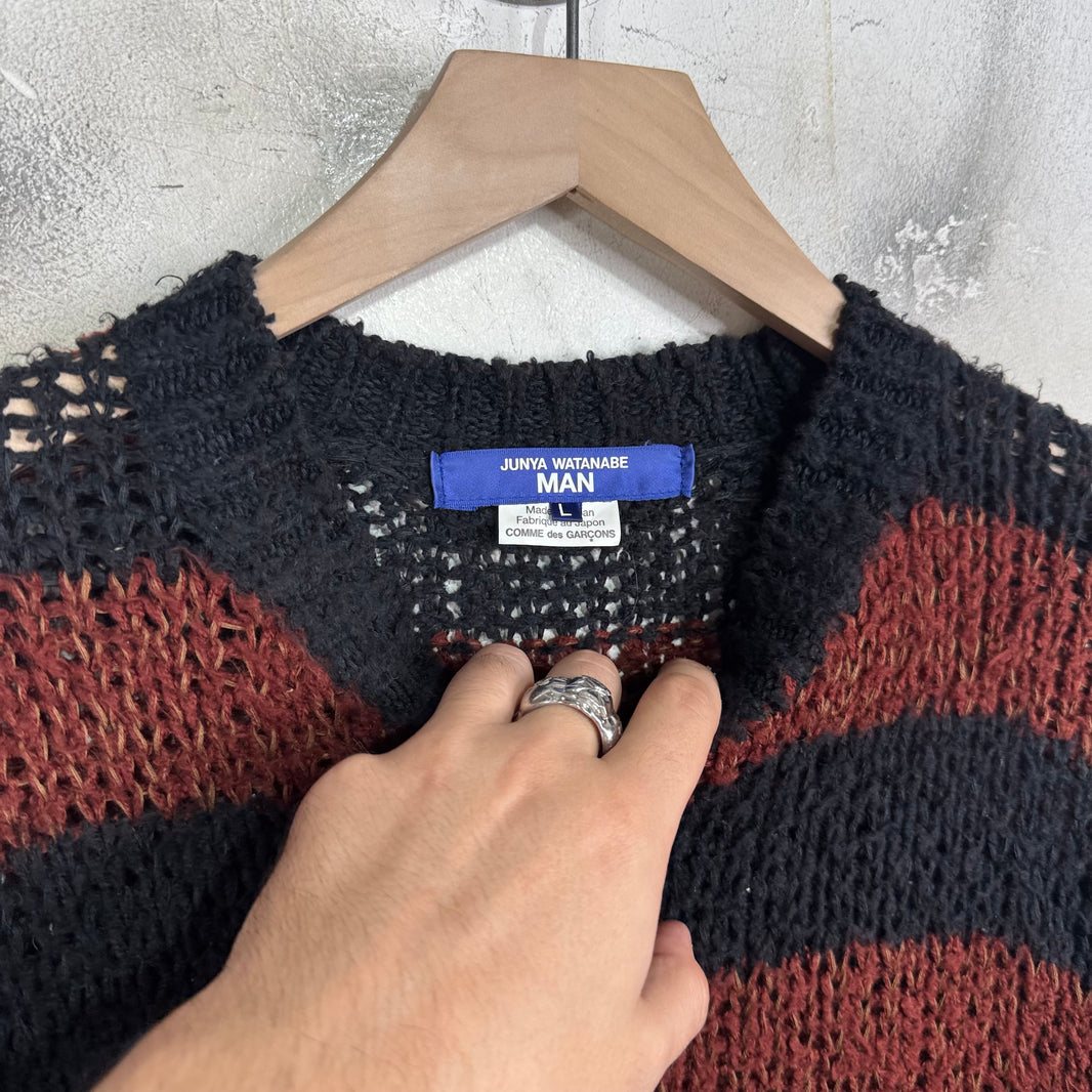 Junya Watanabe Brown/Black Striped Sweater