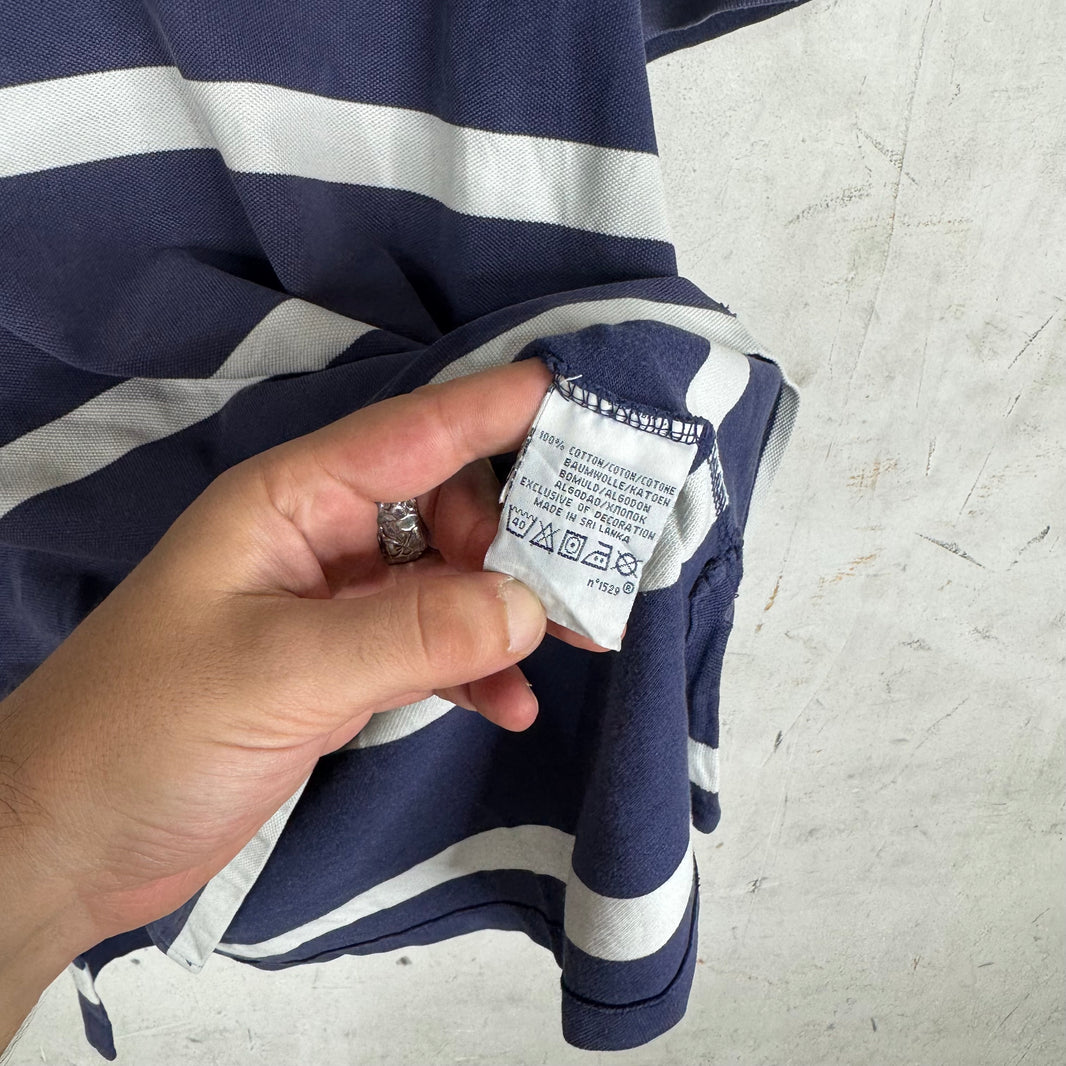 Ralph Lauren Striped Cricket Club Crest Polo
