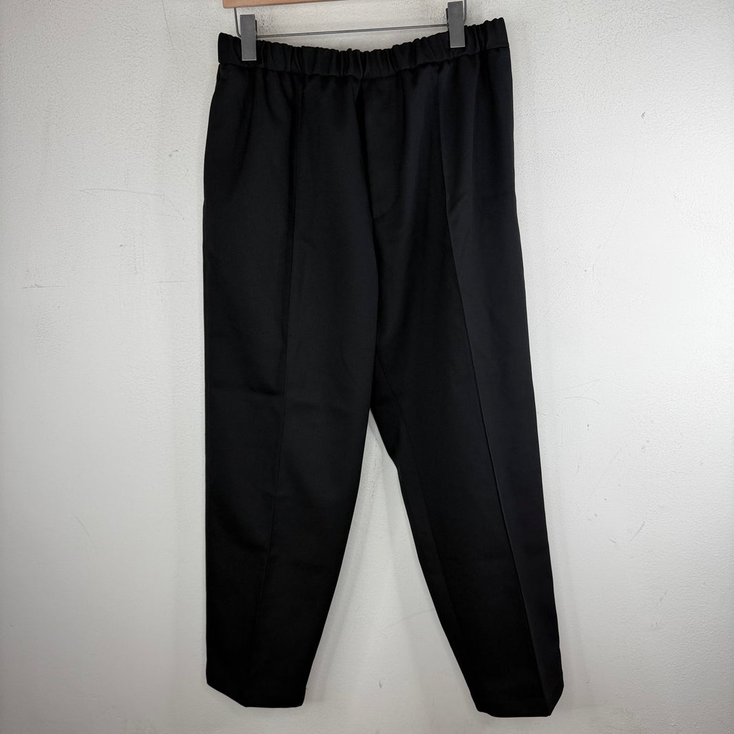 Jil Sander Elastic Waist Black Trousers