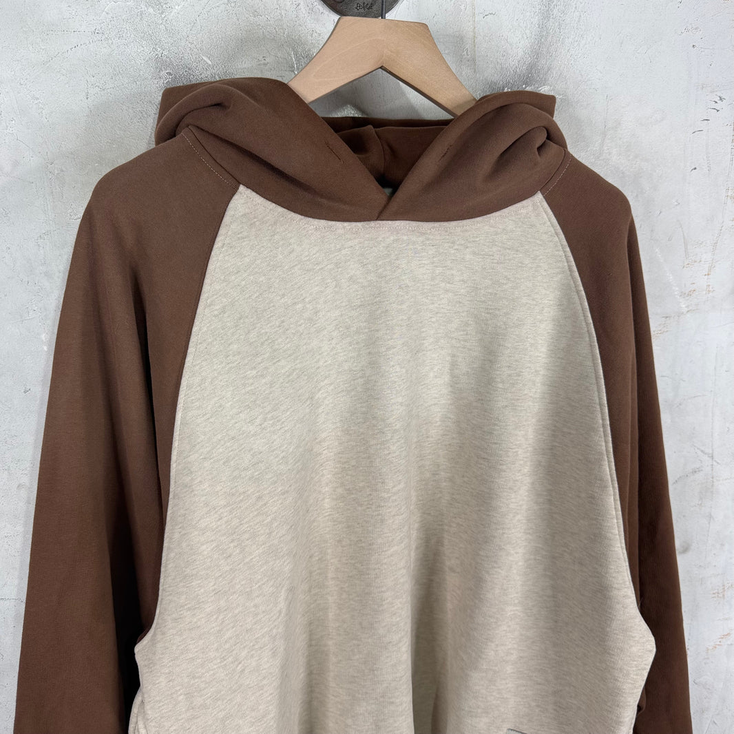 ERL Brown Two Toned Hoodie