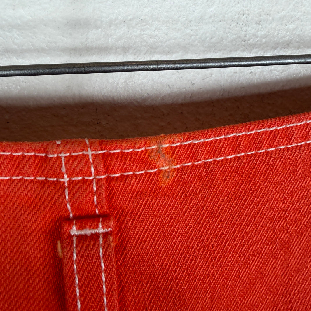 Gallery Dept Lanvin Orange Paint Splatter Jeans