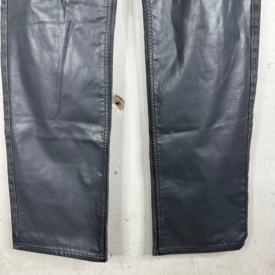 Dries Van Noten Hybrid Coated Denim Jeans