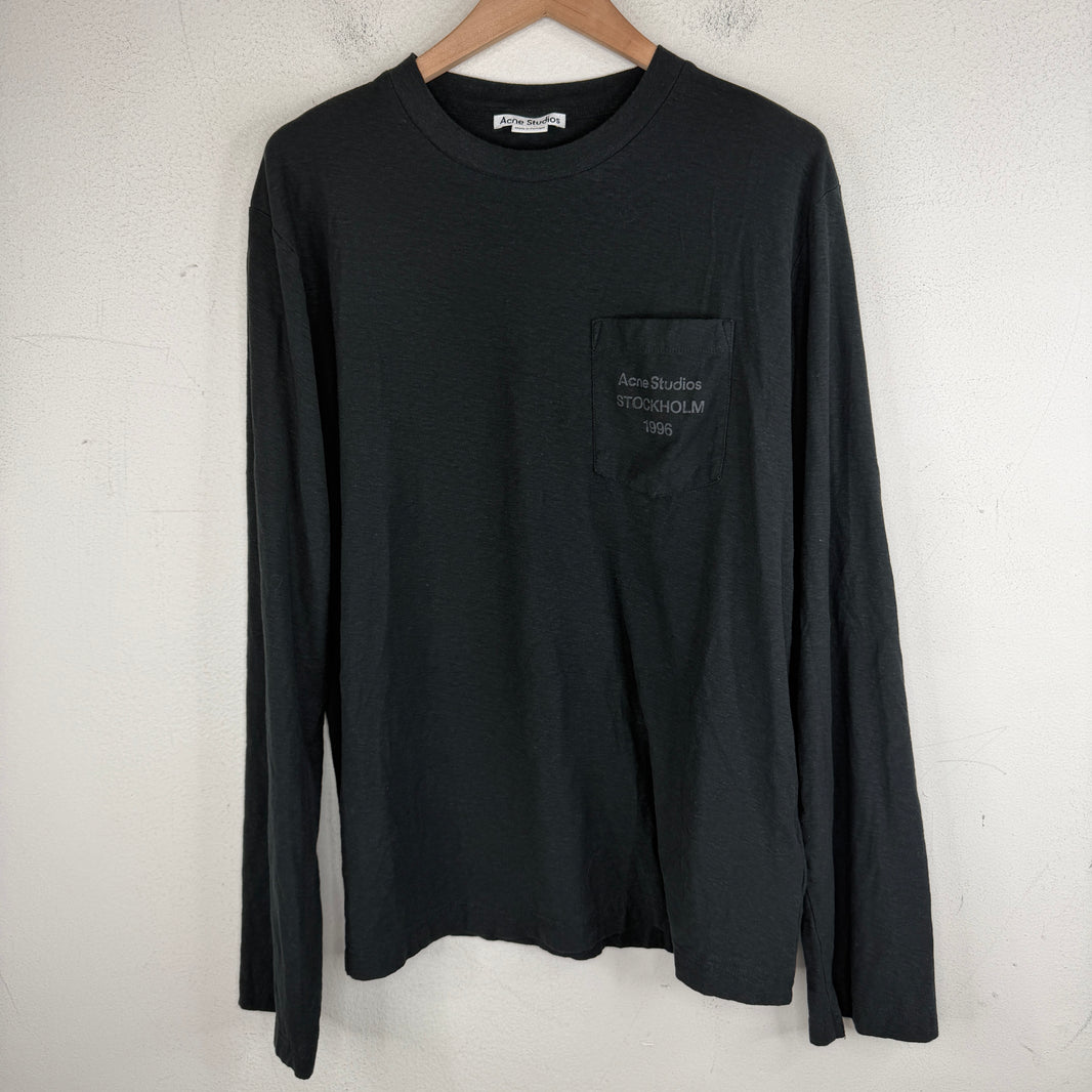 Acne Studios Pocket Logo Longsleeve T-Shirt