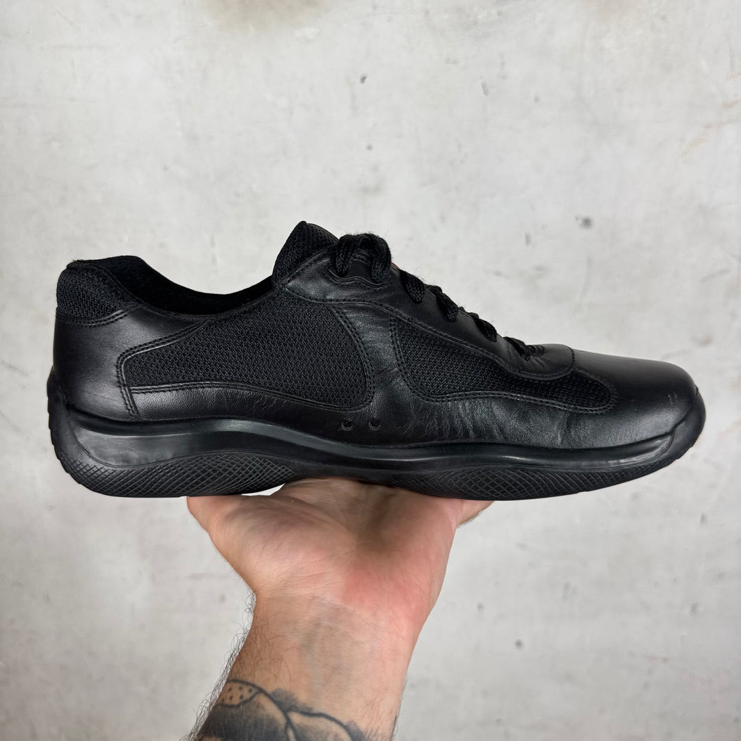 Prada Triple Black Leather America Cups