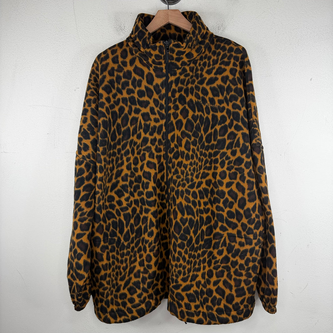 Balenciaga Leopard Hooded Fleece