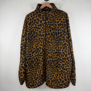 Balenciaga Leopard Hooded Fleece