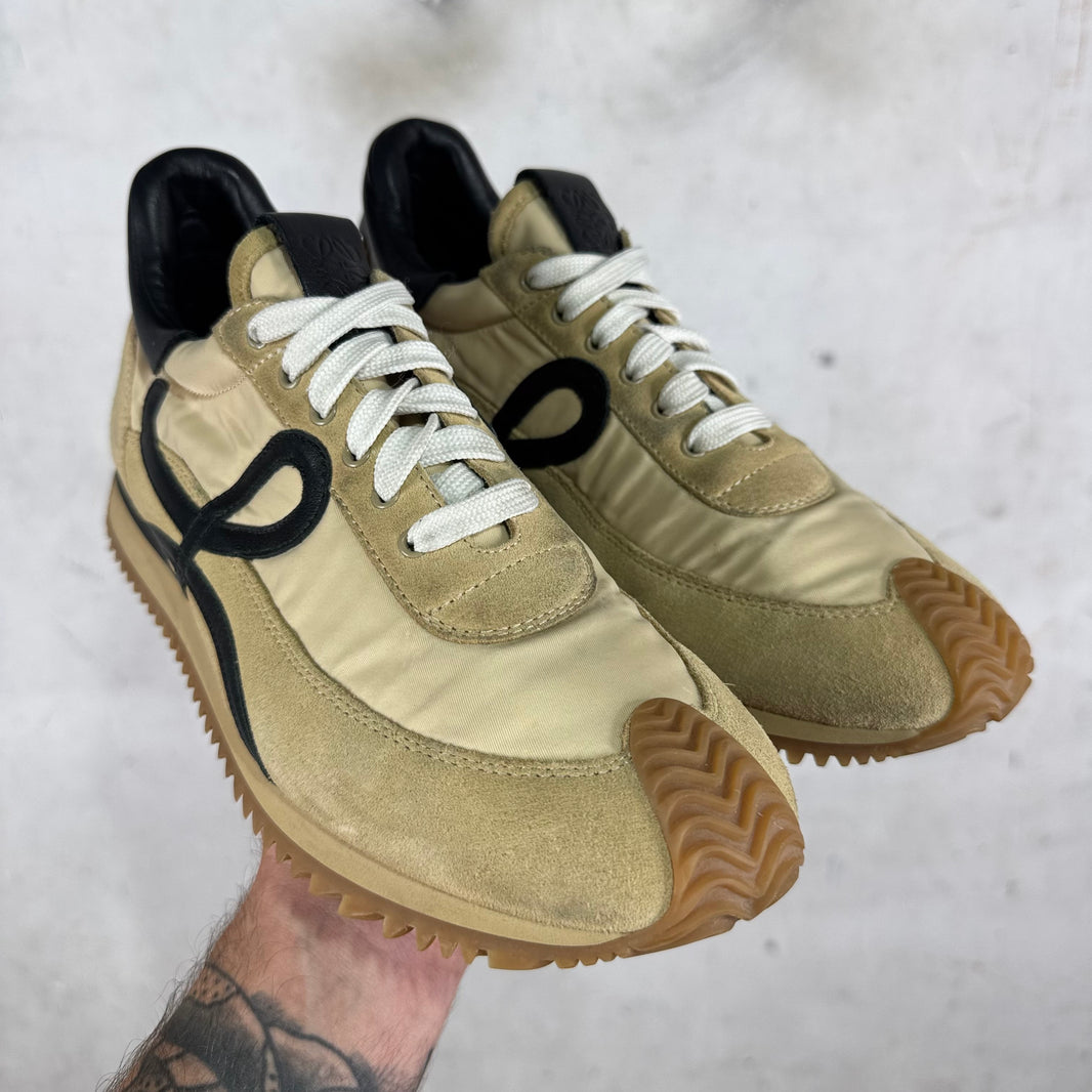 Loewe Tan Nylon Suede Runners