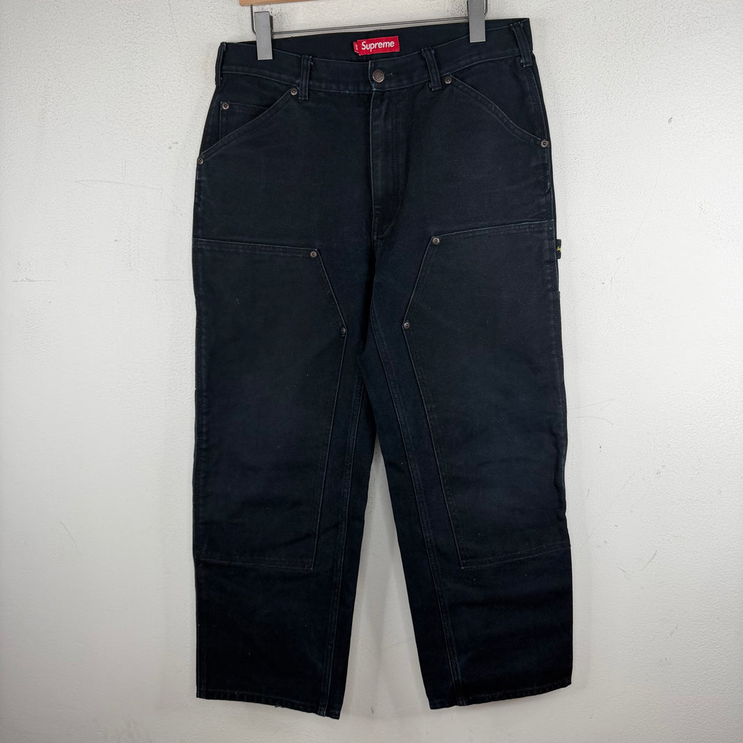 Supreme Navy Double Knee Jeans