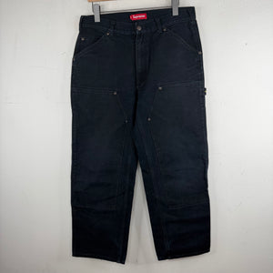 Supreme Navy Double Knee Jeans