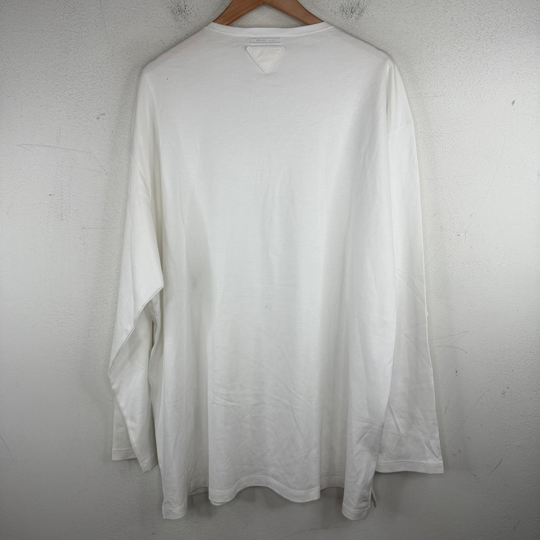 Prada Applique Patch L/S T-Shirt