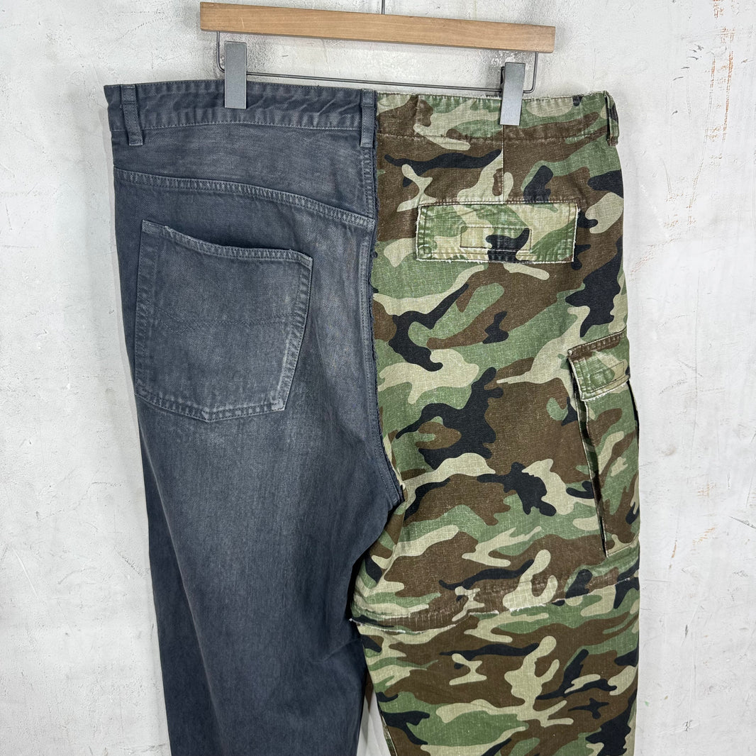 Balenciaga Drawstring Hybrid Camo Pants