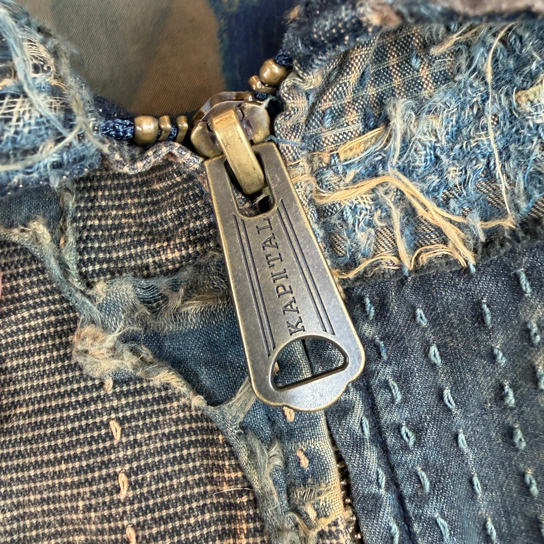 Kapital Boro Drizzler Zip Denim Jacket
