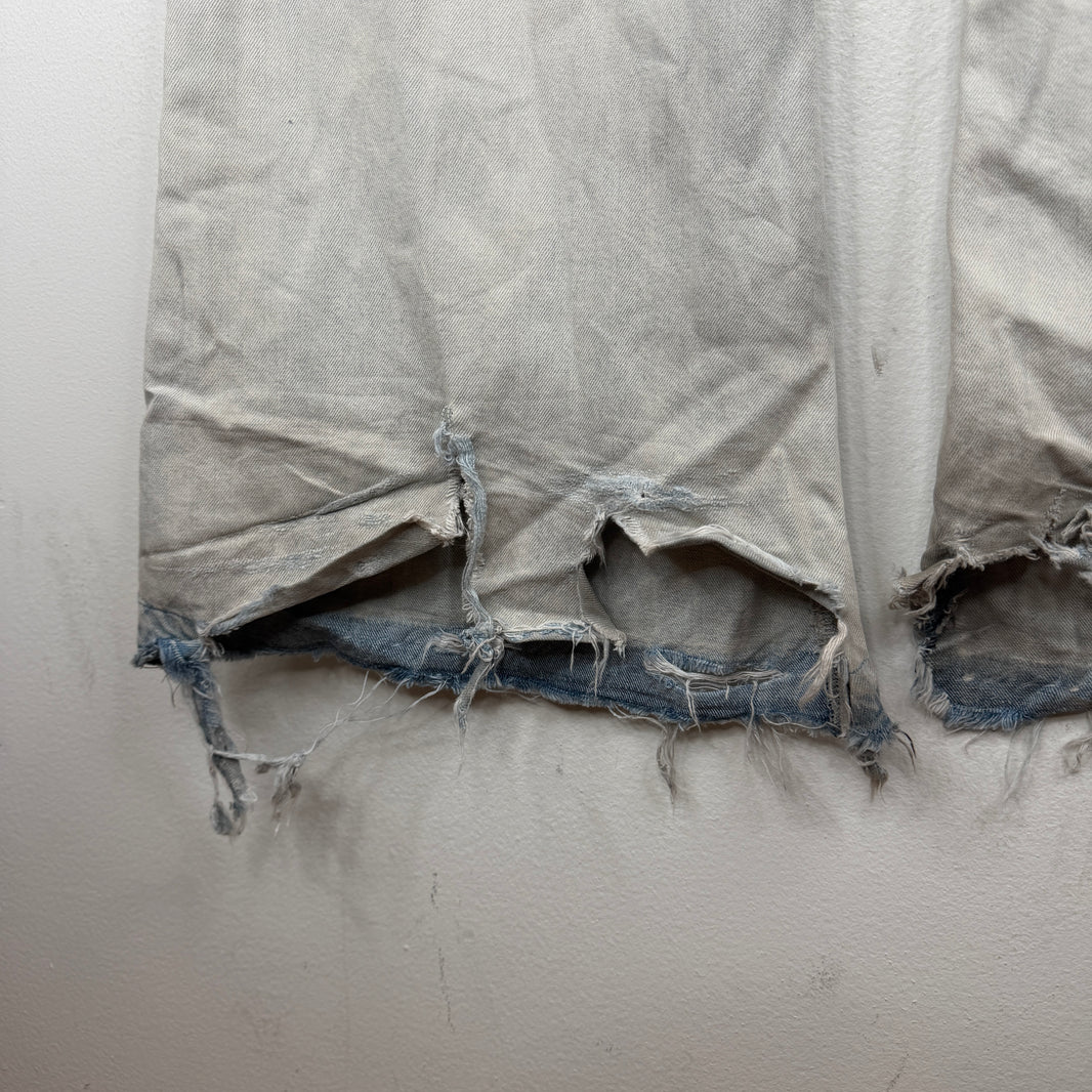 Junya Watanabe Flared Blue Denim Jeans