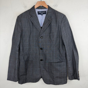 CDG Gray Grid Chore Blazer