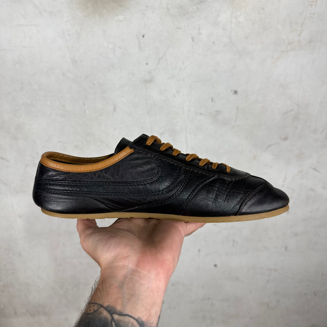 Dries Van Noten Brown Leather Driver Sneakers