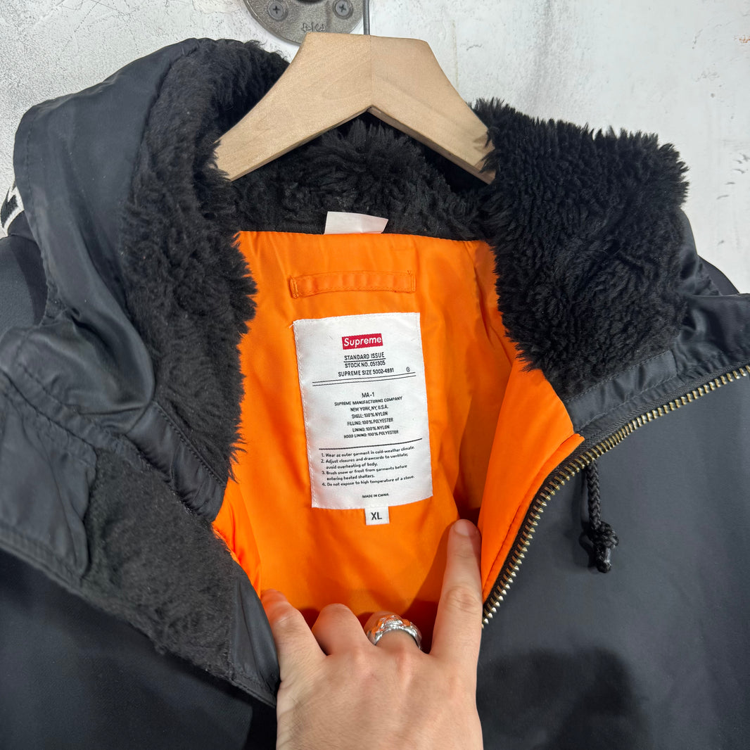 Supreme MA-1 Hooded Logo Bomber