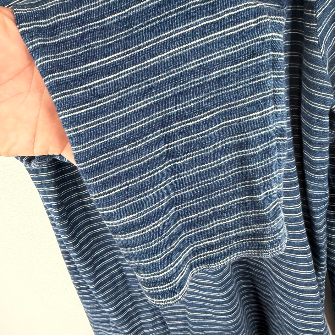 RRL Striped Blue Henley