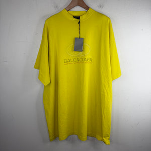Balenciaga Yellow Surf Sport Logo T-Shirt